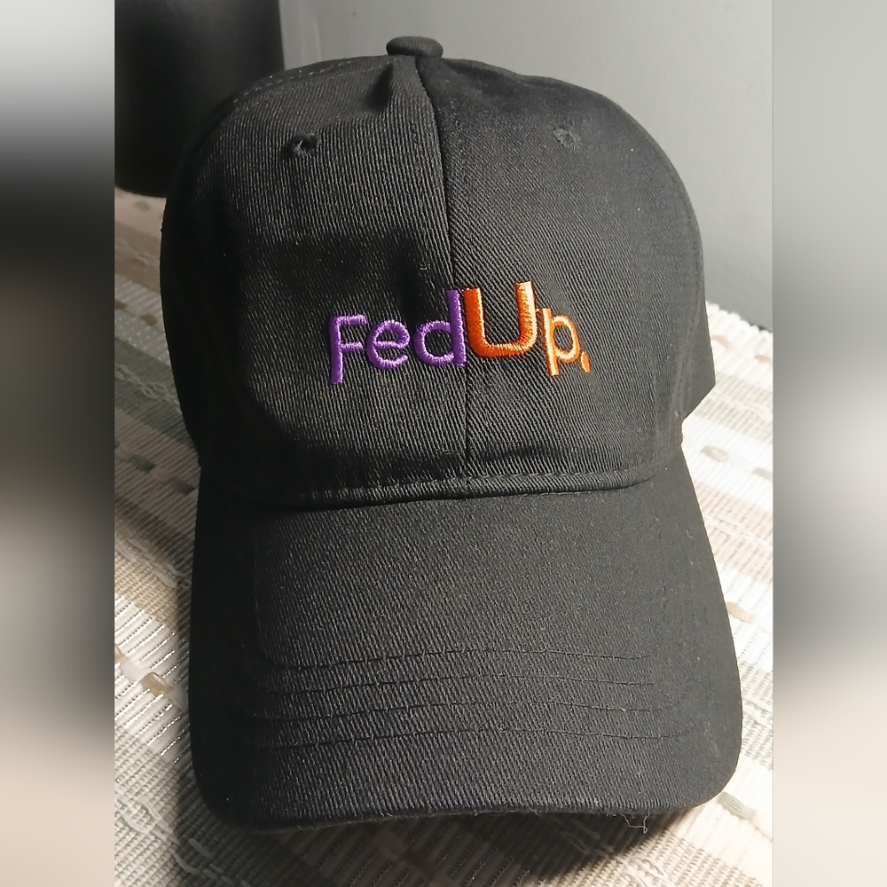 "Fed-up" hat